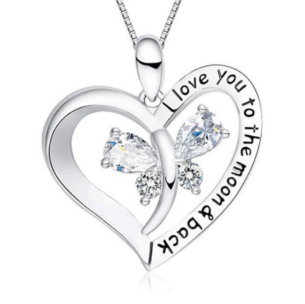 Women's and Girls Silver Dragon Fly Neckla…